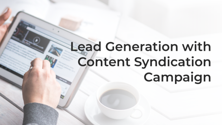 Lead Generation with Content Syndication Campaign